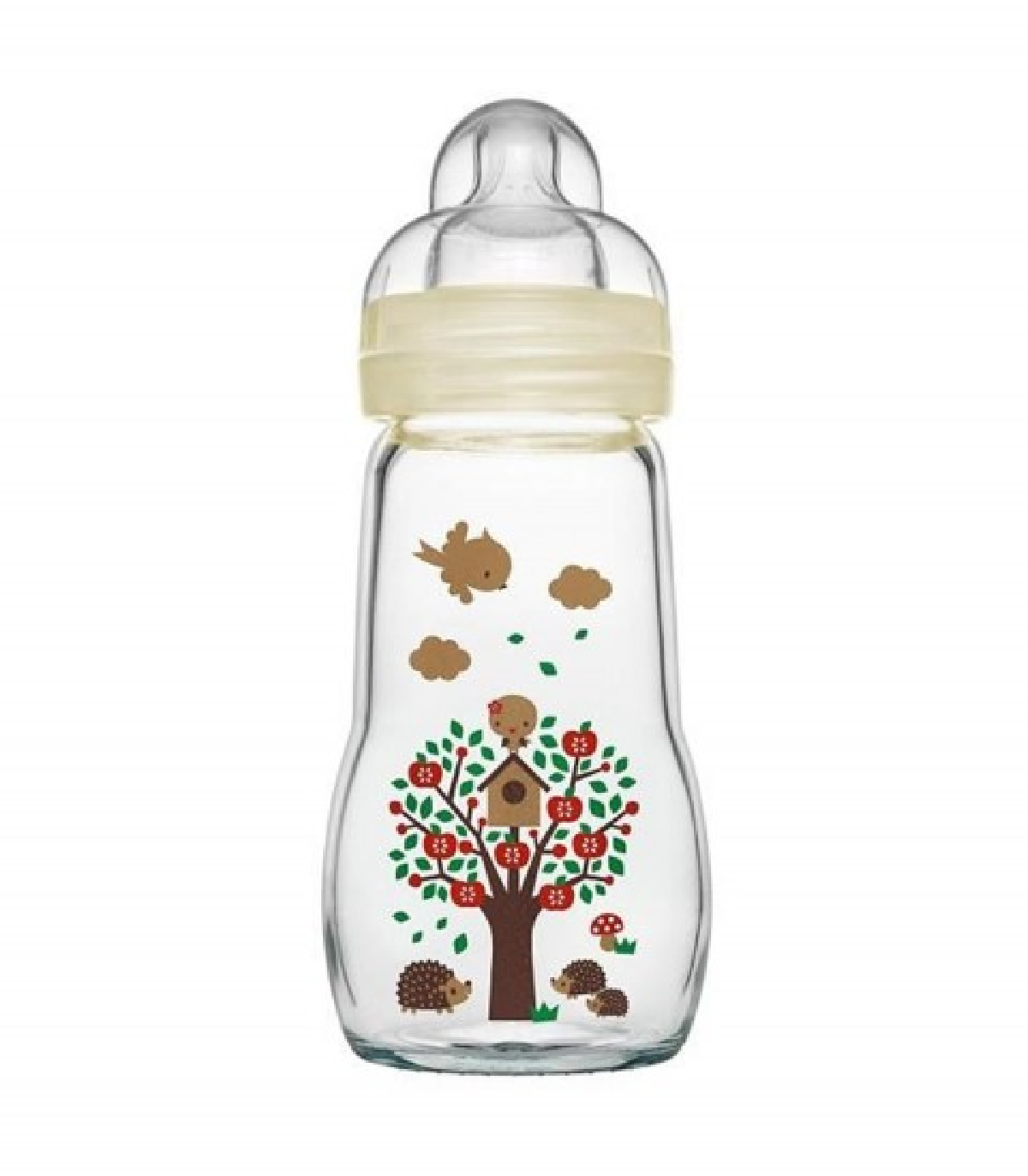 MAM BIBERON EN VERRE BLANC FEEL GOOD 260 ML