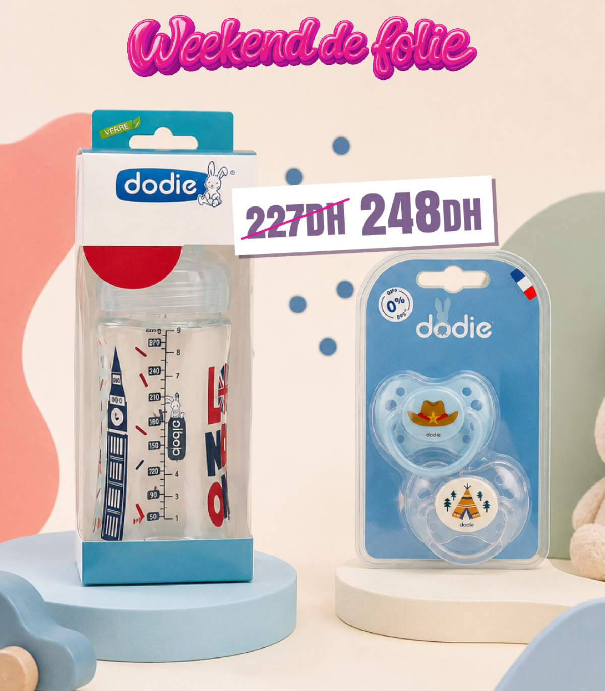 Pack Confort Dodie (Biberon & Sucettes)