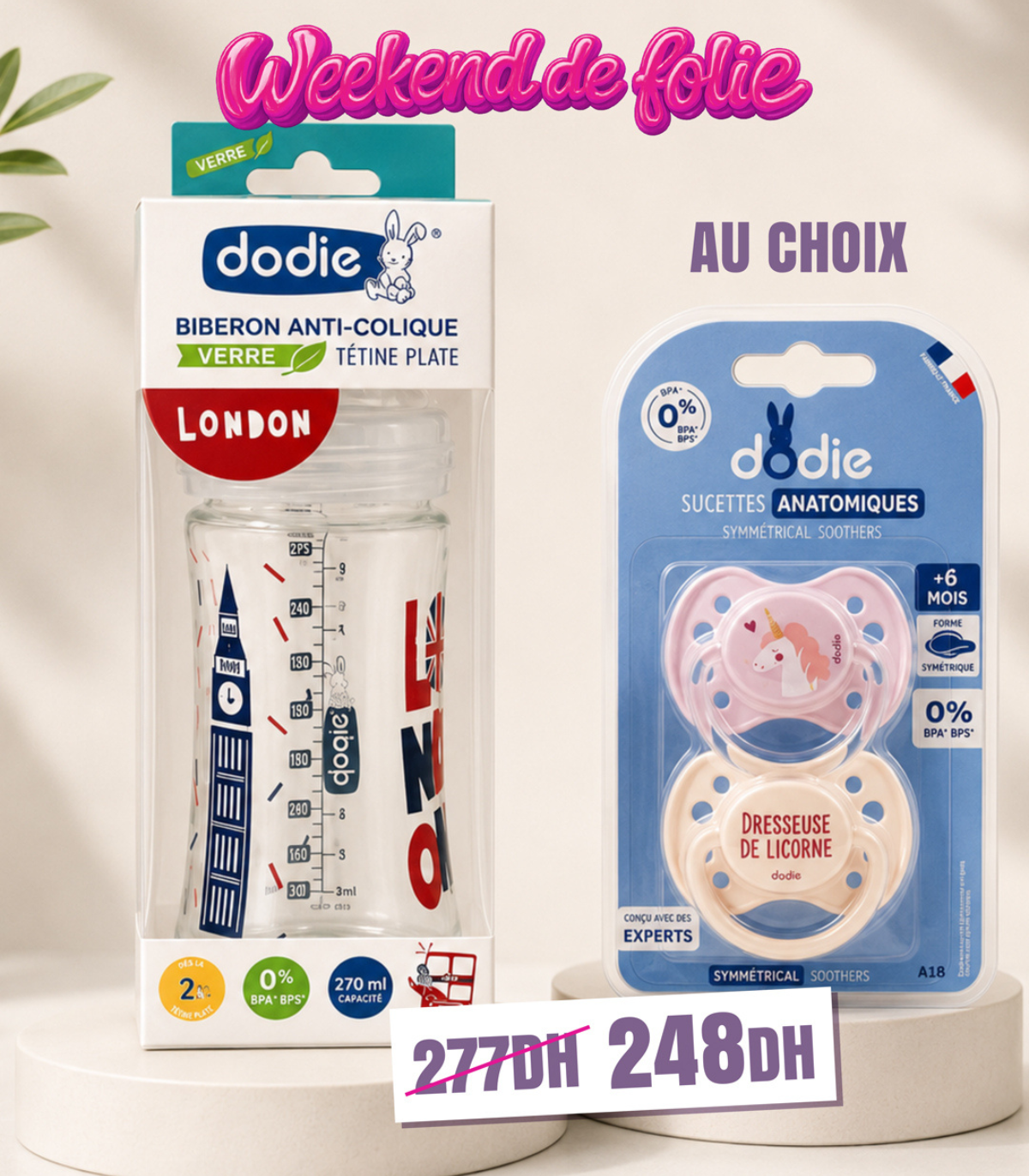 Pack Confort Verre Dodie London