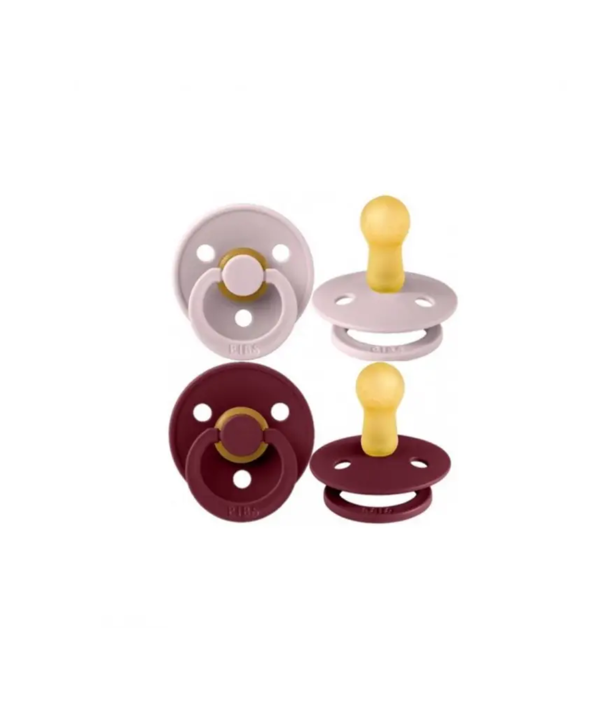 Bibs Set de 2 sucettes Pink plum/ Elderberry