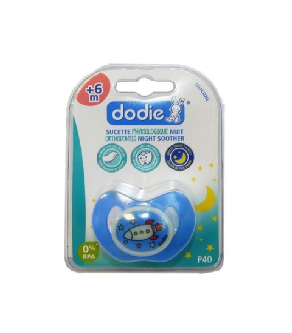 DODIE SUCETTE PHYSIOLOGIQUE NUIT ORTHODONTIQUE + 18 MOIS