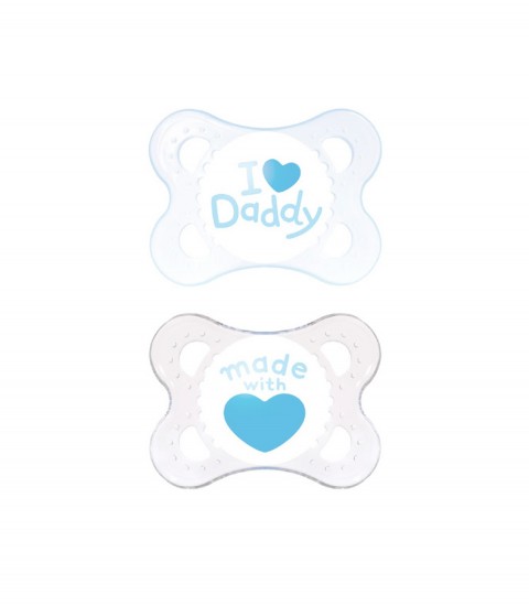 MAM ORIGINAL SUCETTE 0-6 MOIS SILICONE BLEU