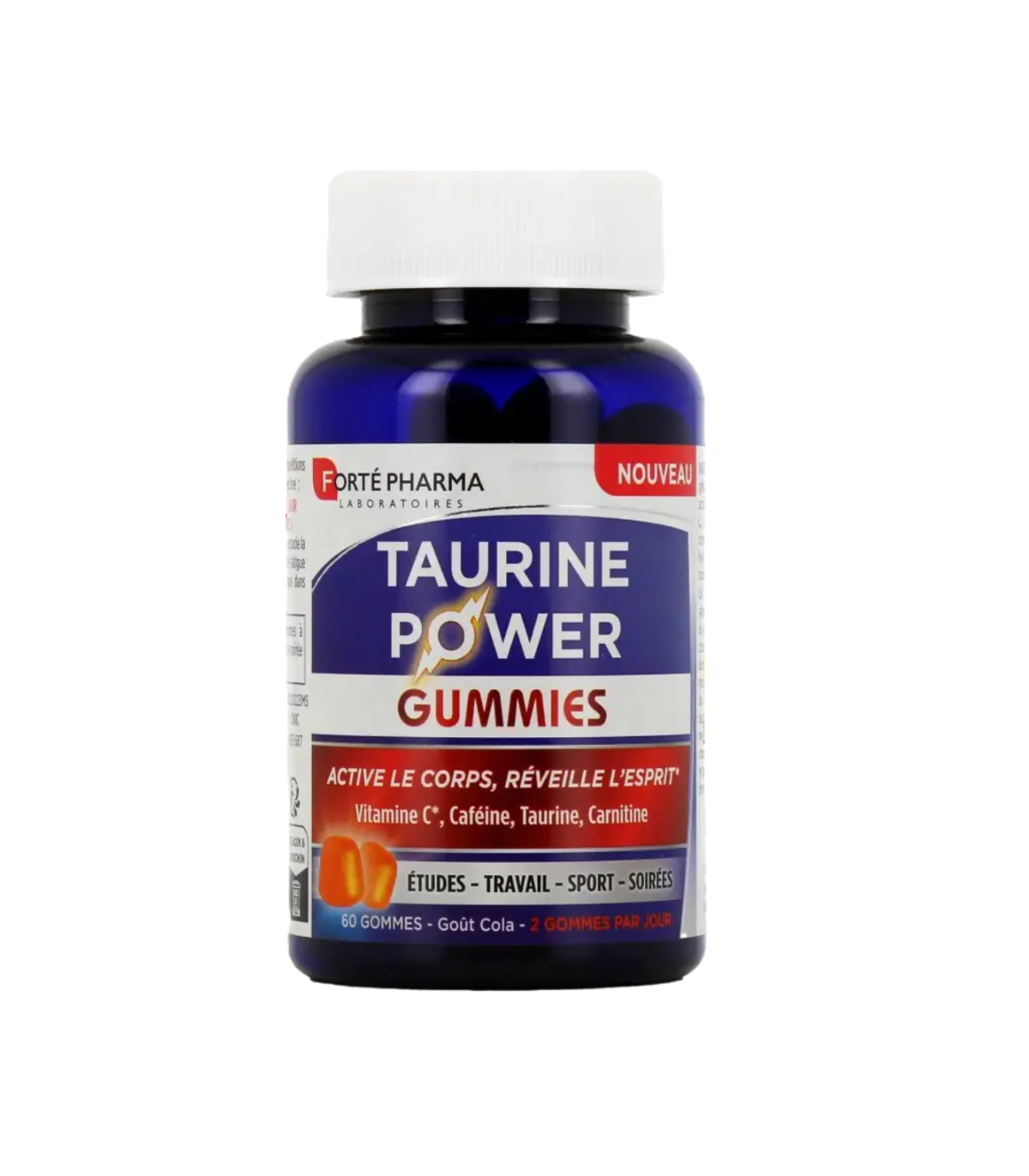 Forte Pharma Taurine Power Gummies Gout Cola 60gommes