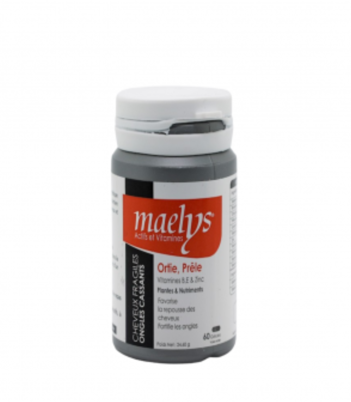 Maelys Ortie Prêle Vitamines B E et Zinc - 60 Gélules