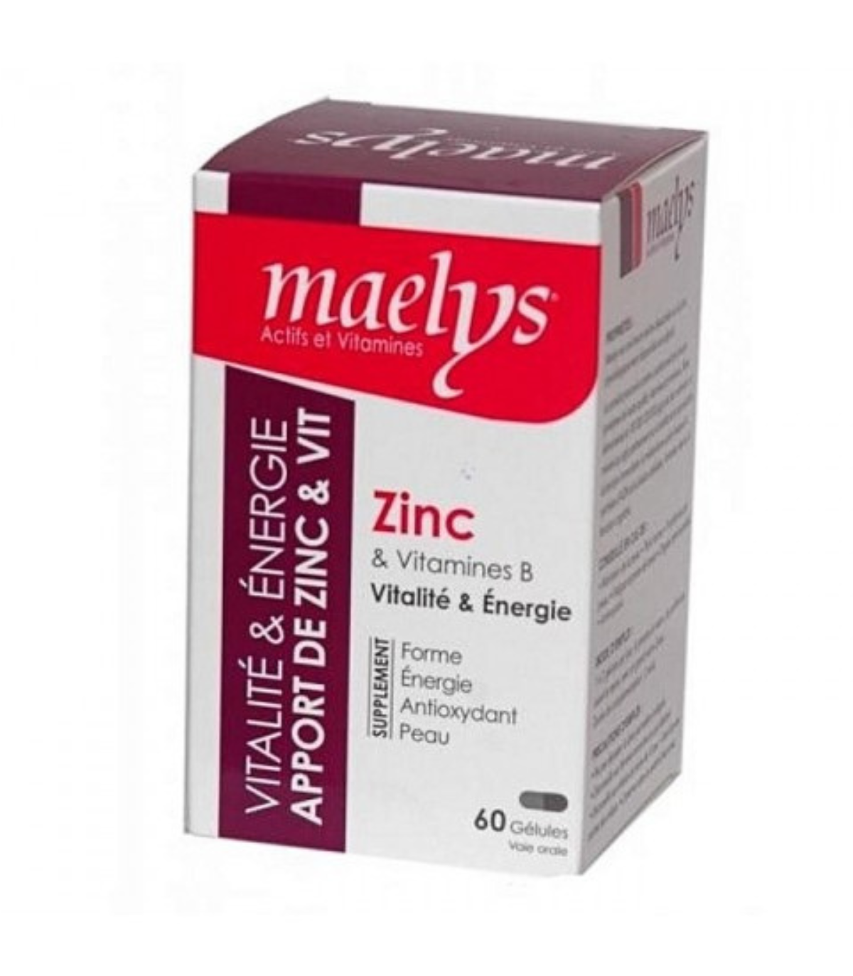 MAELYS ZINC & VITAMINES B VITALITÉ 60 GÉLULES