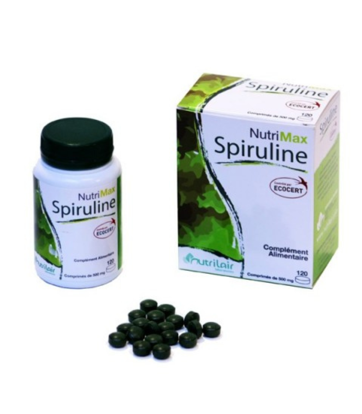 SPIRULINE 100% BIO 120 COMPRIMÉS TONUS ET VITALITÉ