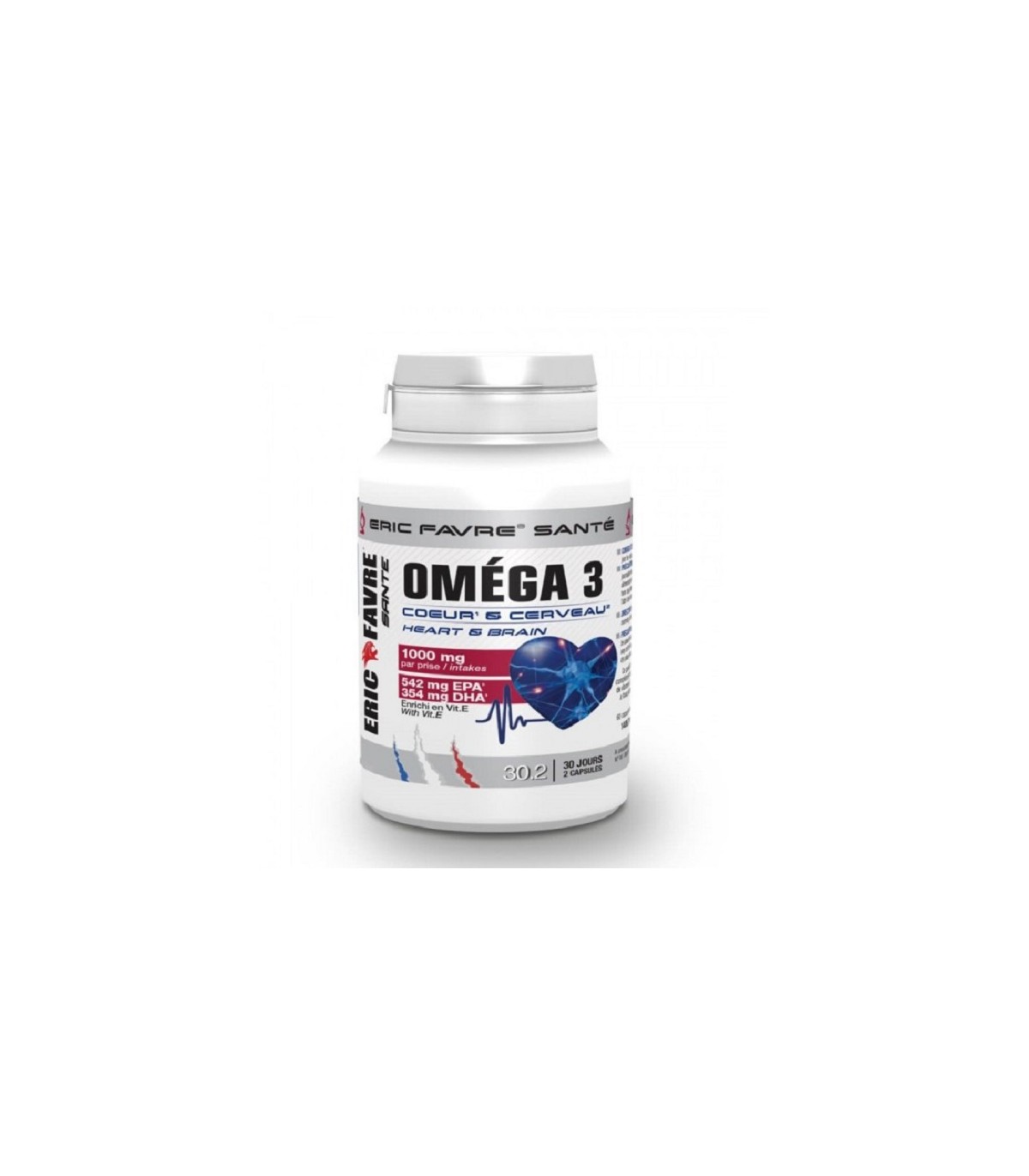ERIC FAVRE OMEGA 3 CŒUR & CERVEAU 1000 MG 60 CAPSULES