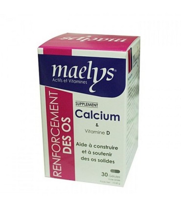 MAELYS CALCIUM & VITAMINE D 30 GÉLULES