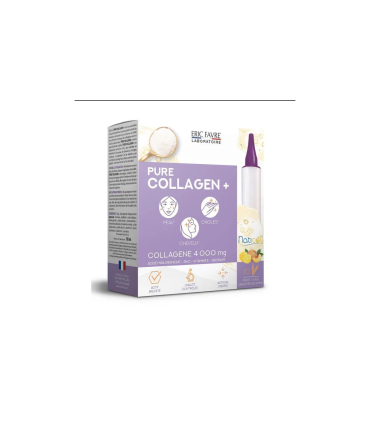 ERIC FAVRE PURE COLLAGEN + 10*15ML PECHE ET CITRON