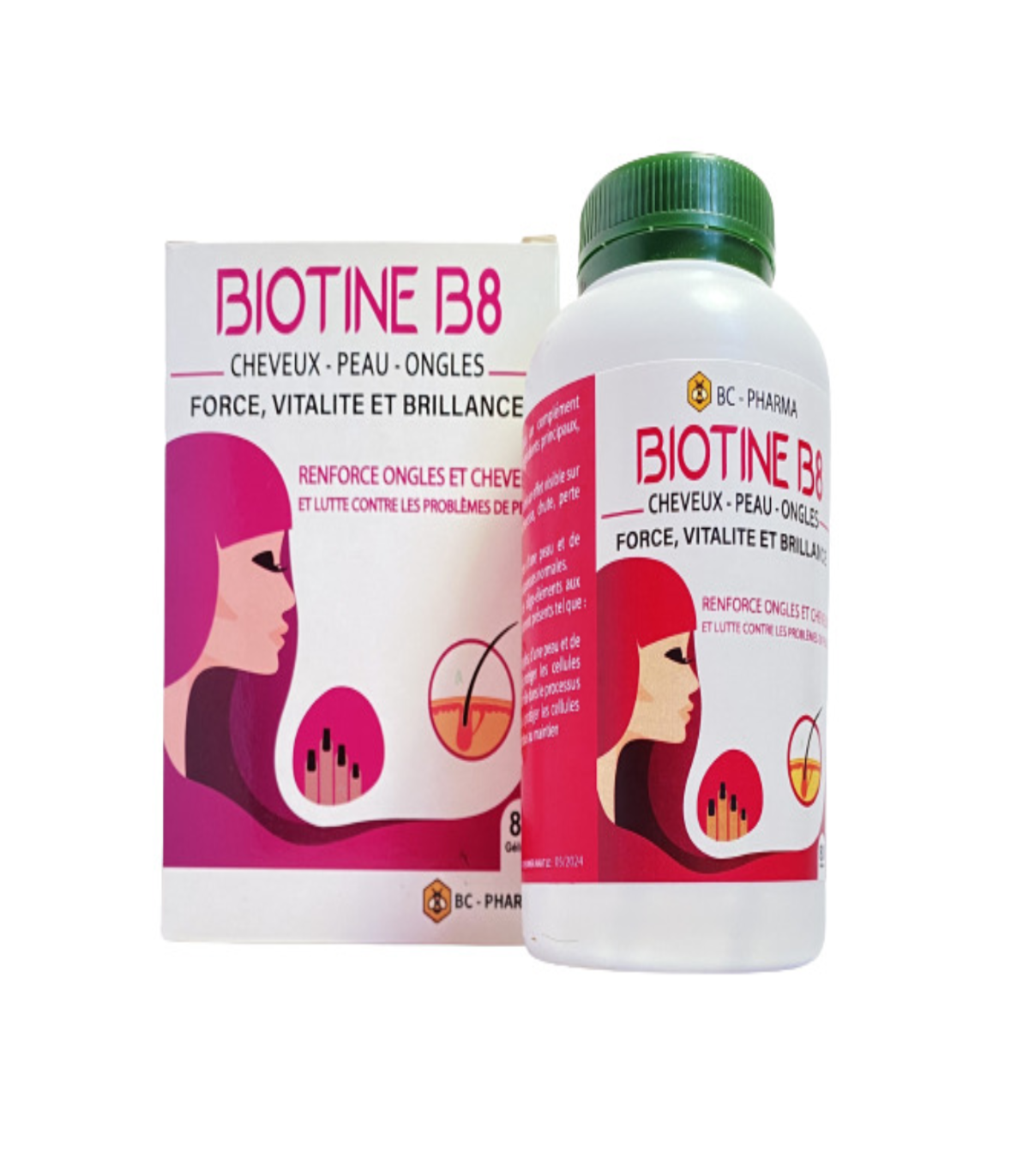 BC PHARMA Biotine B8 Fortifiante 80 Gelules