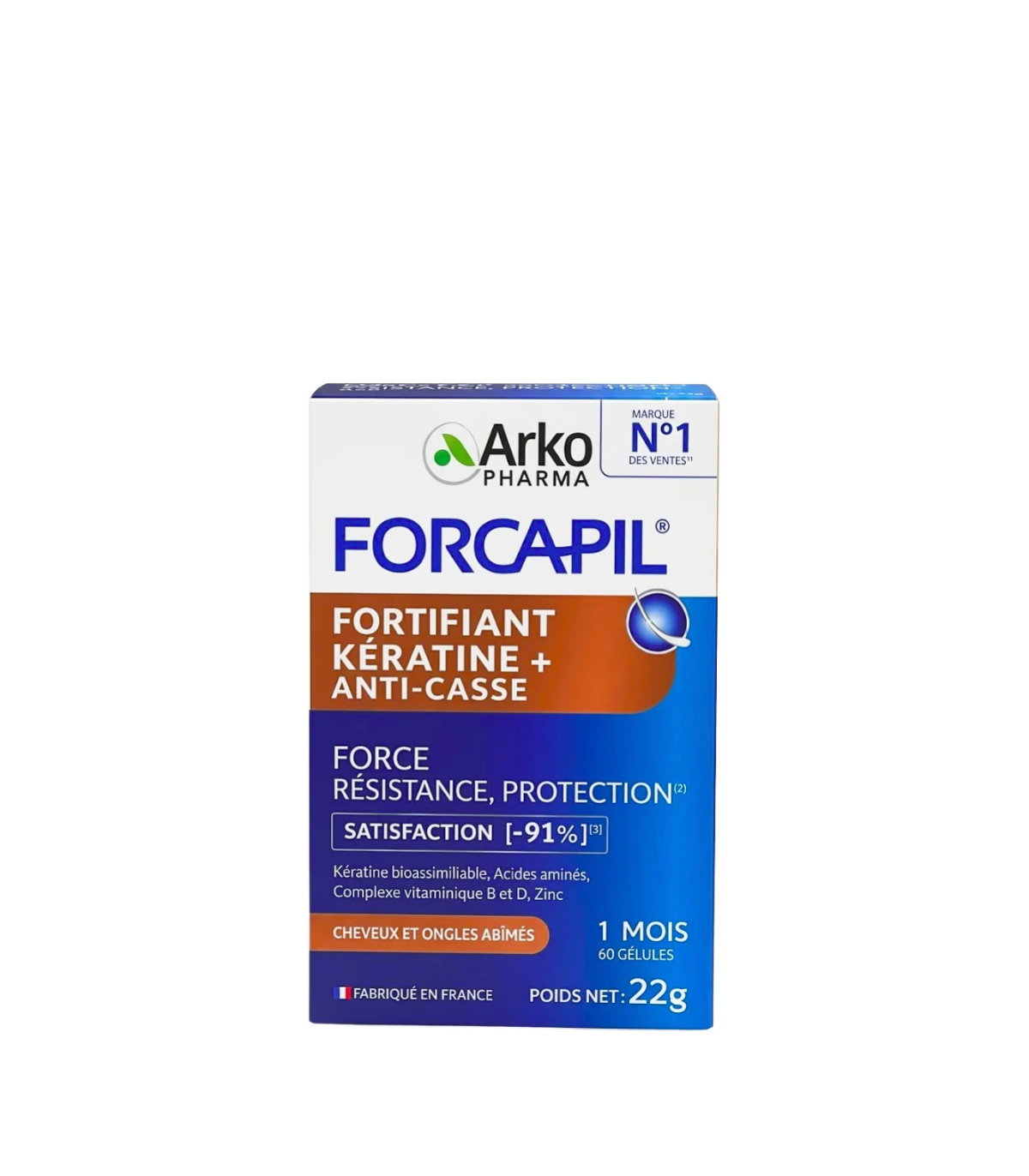 Forcapil Keratine+ Anti-Casse 60 Gelules