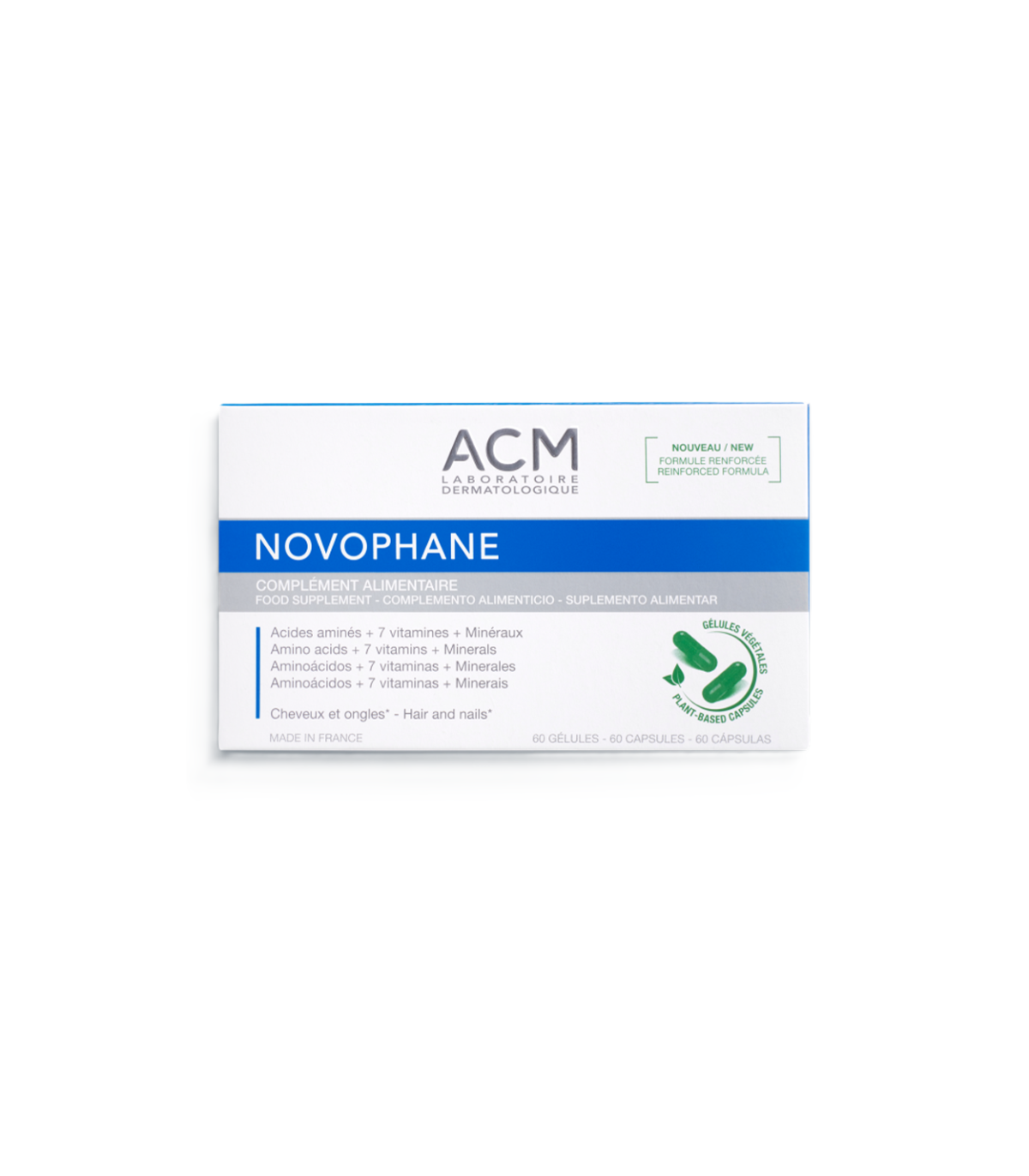 Acm Novophane ongles et cheveux - 60 capsules