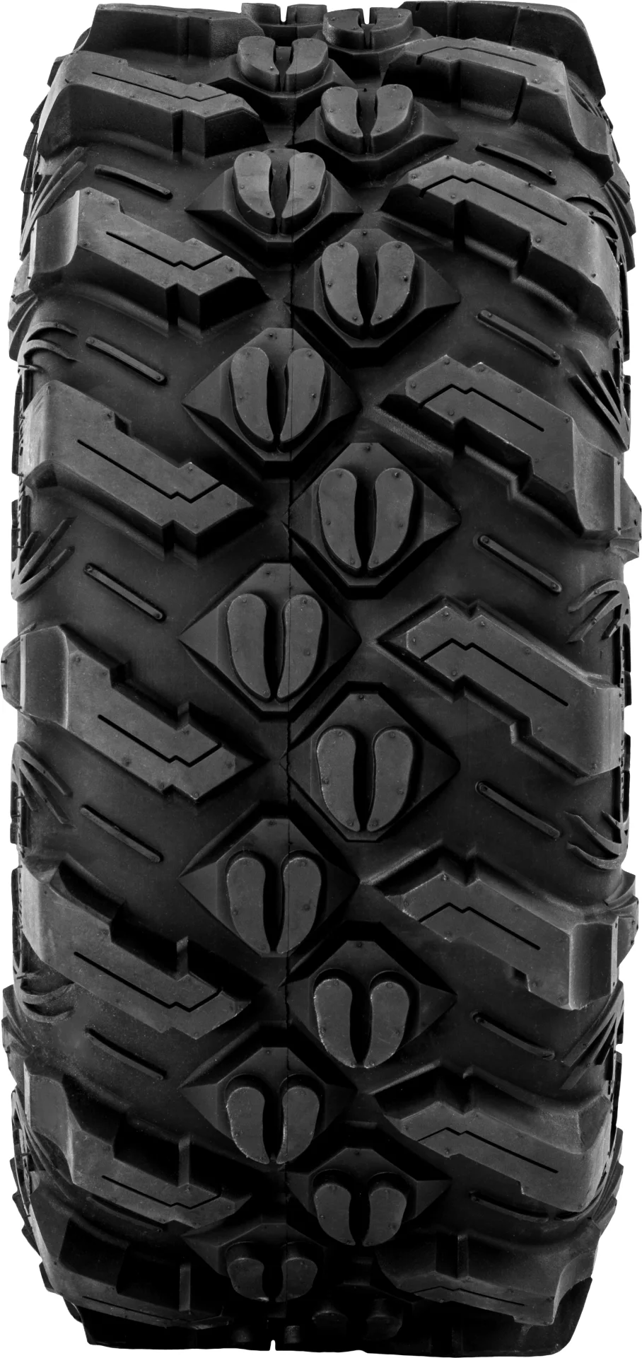 Sedona Buck Snort 27x9-14 tire, straight-on tread view
