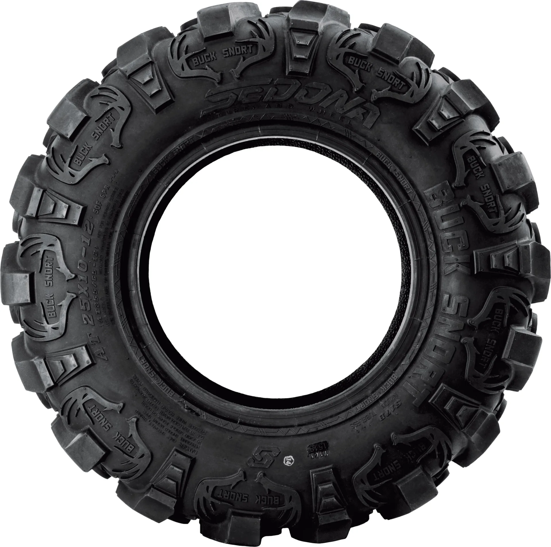 Sedona Buck Snort 27x11-14 tire, sidewall view