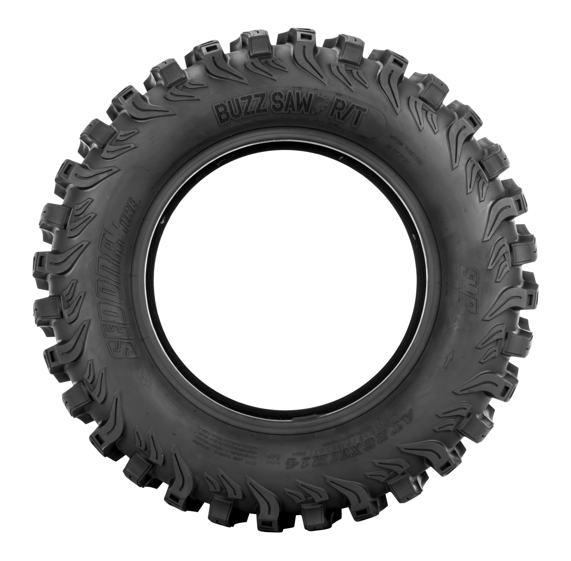 Sedona Buzz Saw RT tire, sidewall view