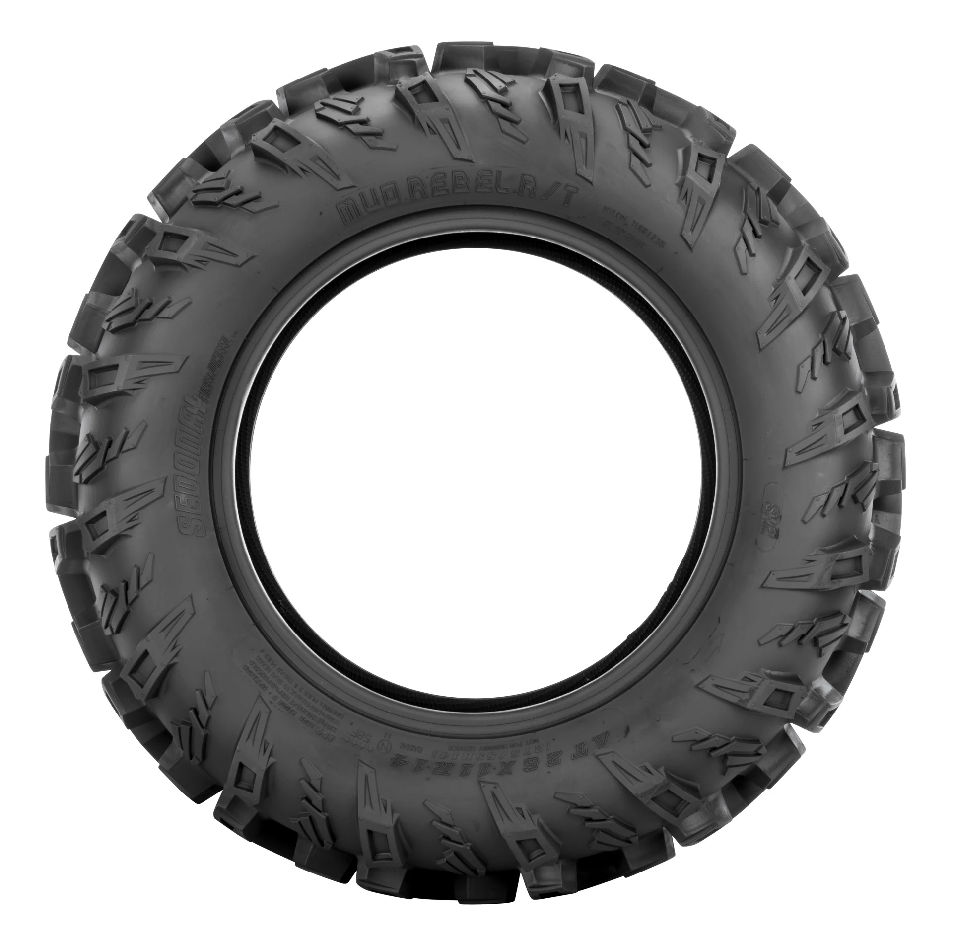 Sedona Mud Rebel RT tire, sidewall view