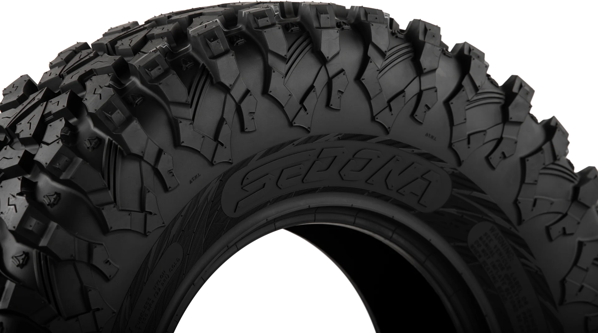 Close-up of Sedona Ridge Ripr shoulder tread and upper sidewall