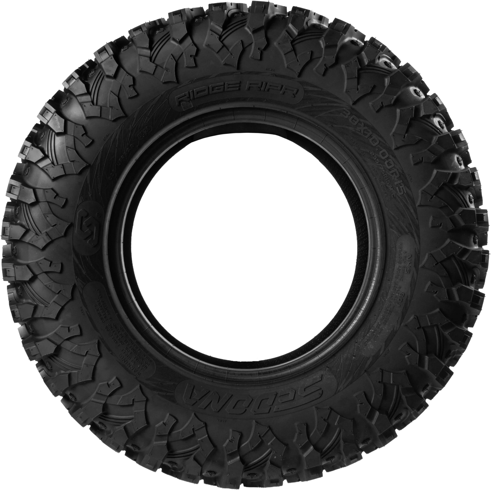 Sedona Ridge Ripr 30x10R15 tire, sidewall view