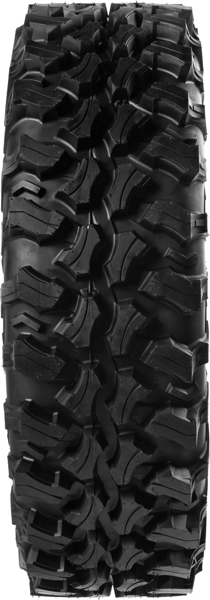 Sedona Trail Ripr 32x10R15 tire, straight-on tread view