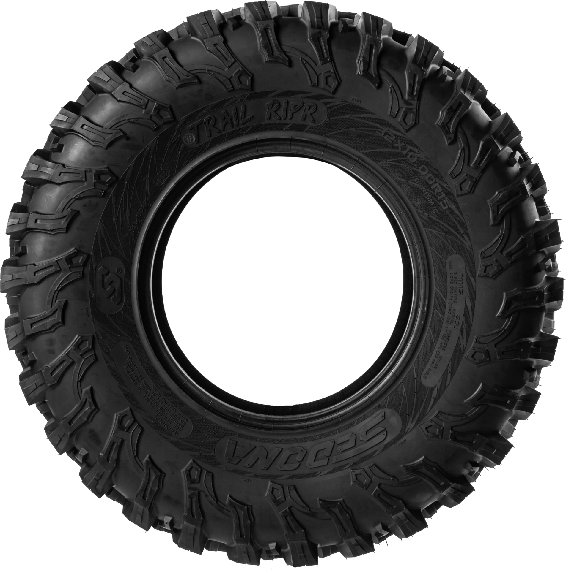 Sedona Trail Ripr 32x10R15 tire, sidewall view