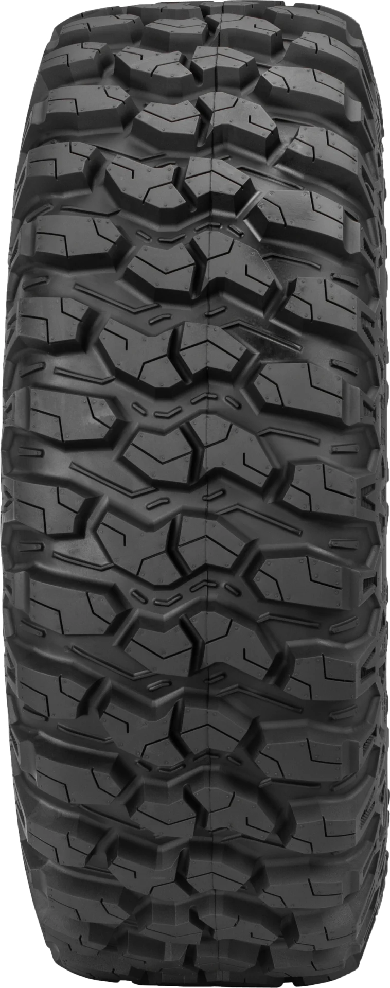 Sedona Trail Saw 2.0 tire, straight-on tread view