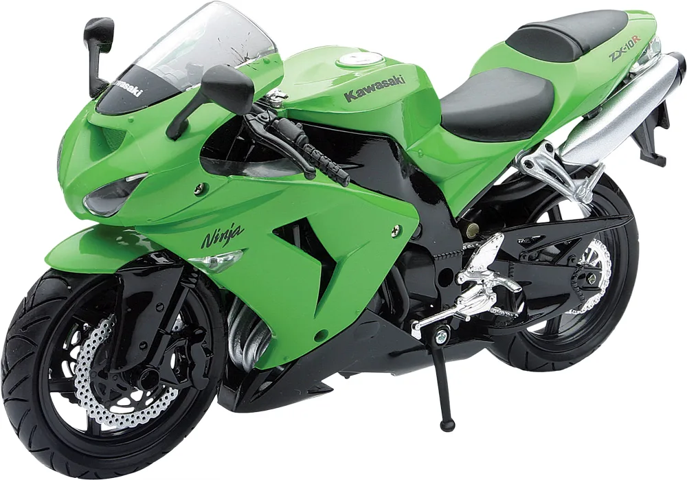 Green New-Ray 2006 Kawasaki ZX-10R 1:12-scale motorcycle replica