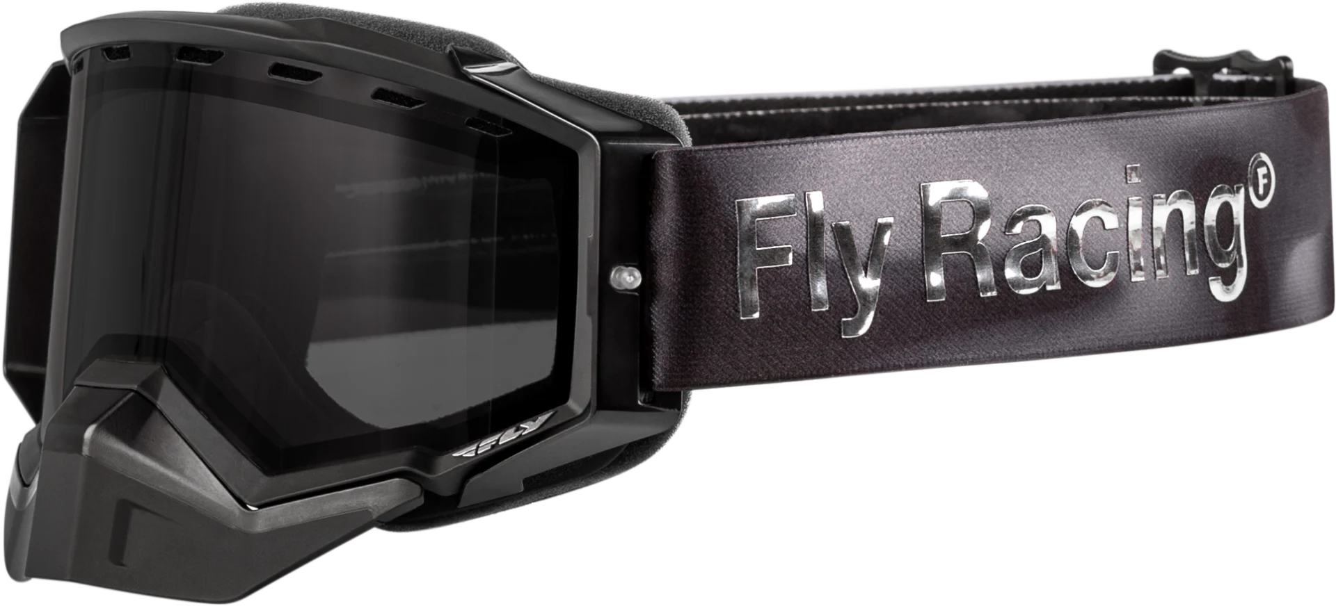 FLY Racing 2024 Zone Elite Snow Goggles Legacy with polarized smoke lens, front view