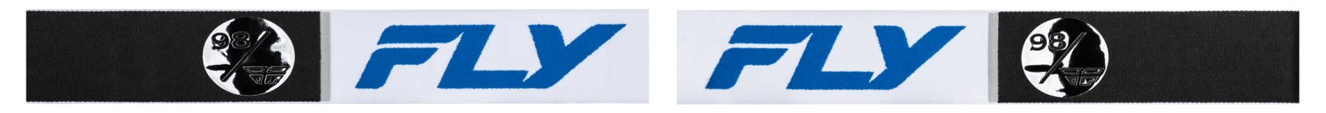 FLY Racing 2024 Zone Elite Snow Goggles White/Blue strap detail