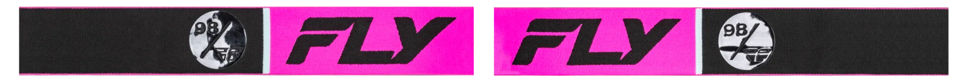 FLY Racing 2024 Zone Elite Snow Goggles Pink/Black strap detail