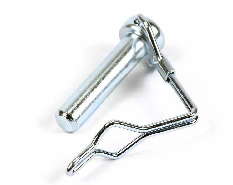 WARN snow plow safety retaining pin with attached wire safety clip
