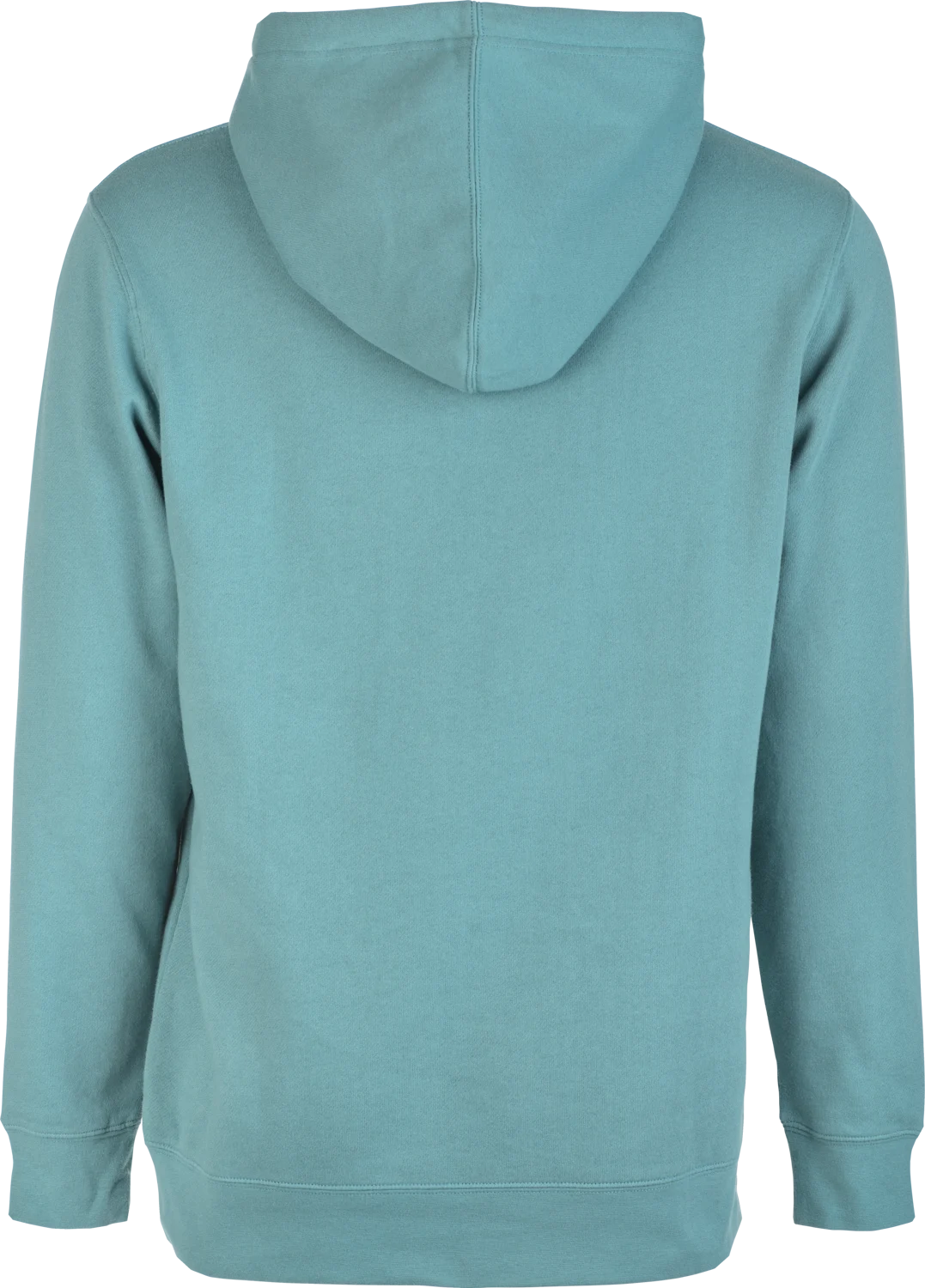 Dusty Slate Fly Racing Corporate pullover hoodie, back view