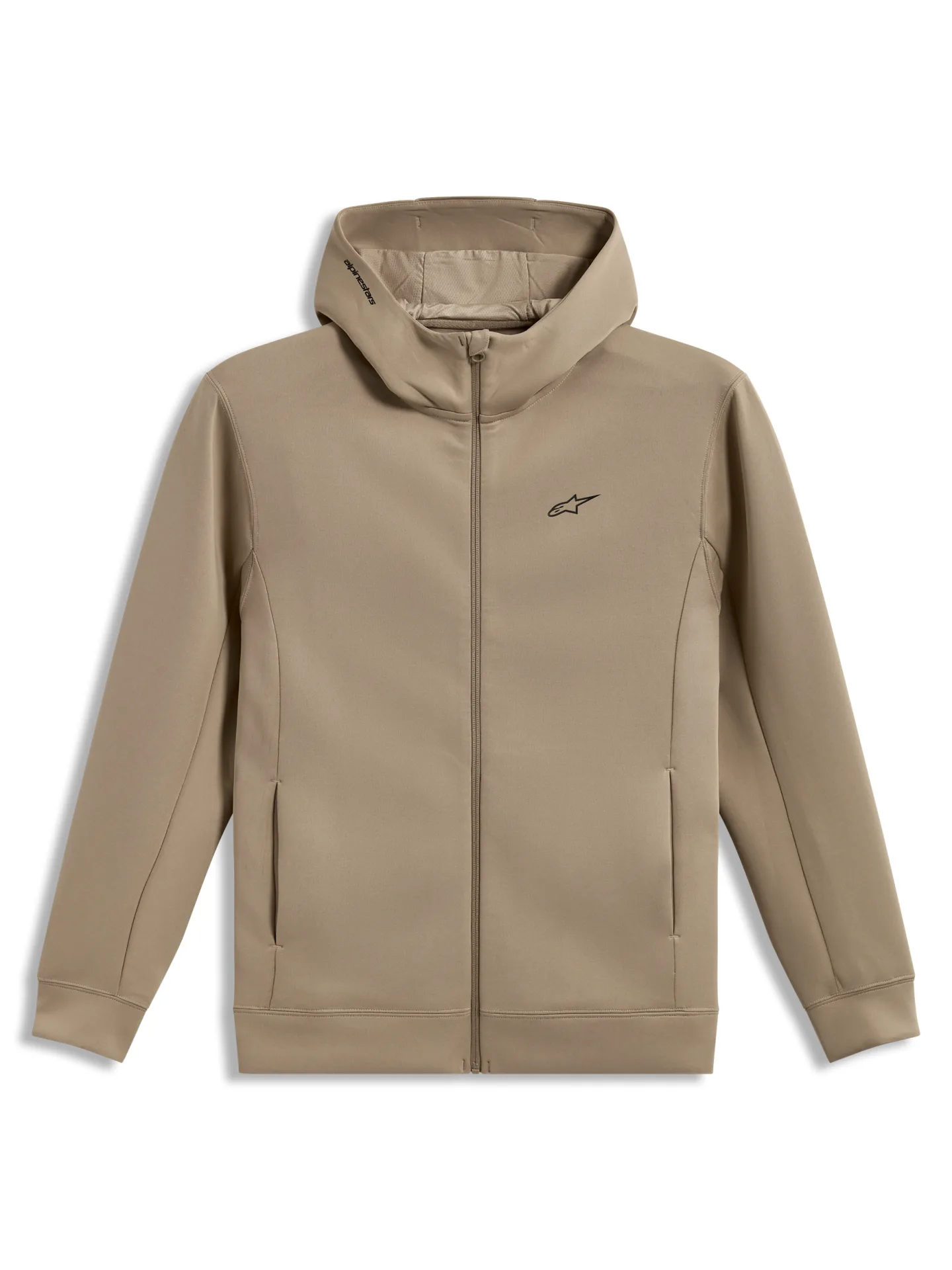 Putty Alpinestars Cypher zip hoodie, front view