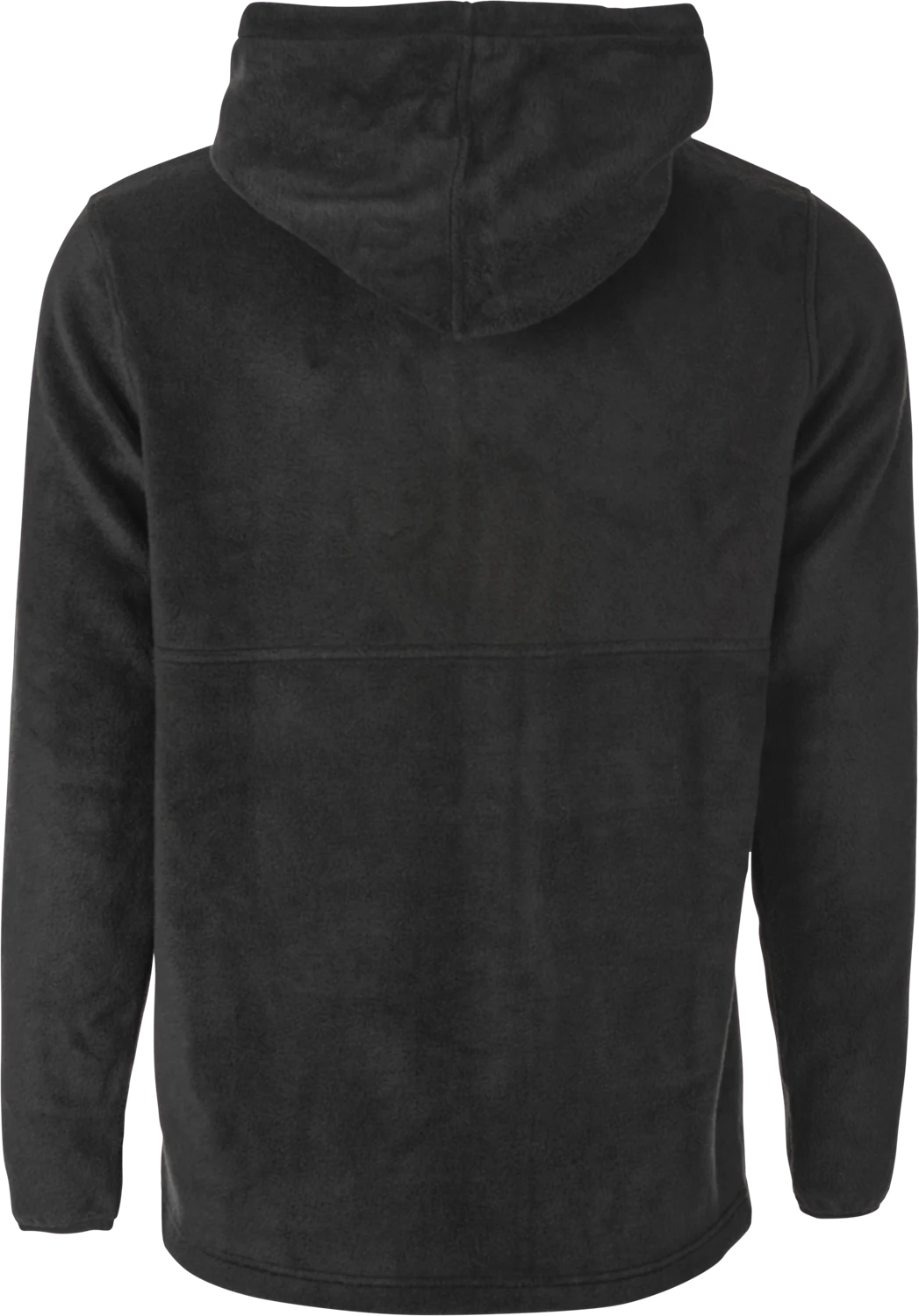 Fly Racing Half Zip Pullover Hoodie in black, back view