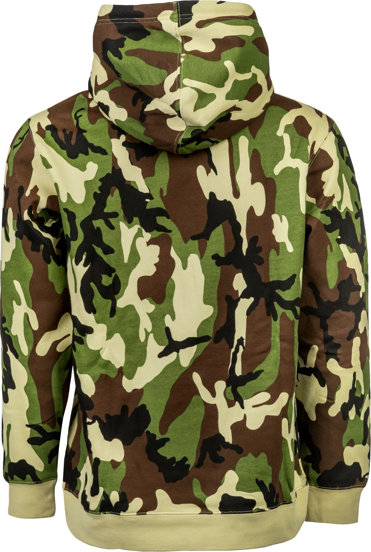 FLY Racing Trademark Hoodie in army camo, back view