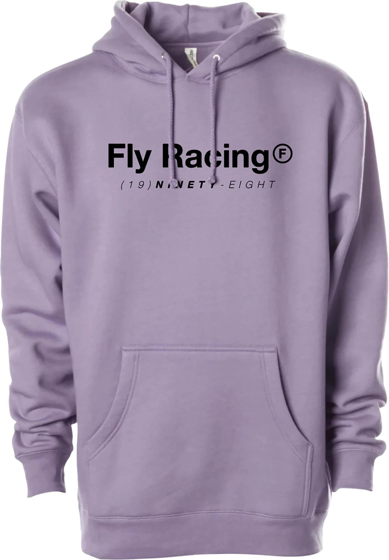FLY Racing Trademark Hoodie in plum, front view with a black Fly Racing logo across the chest