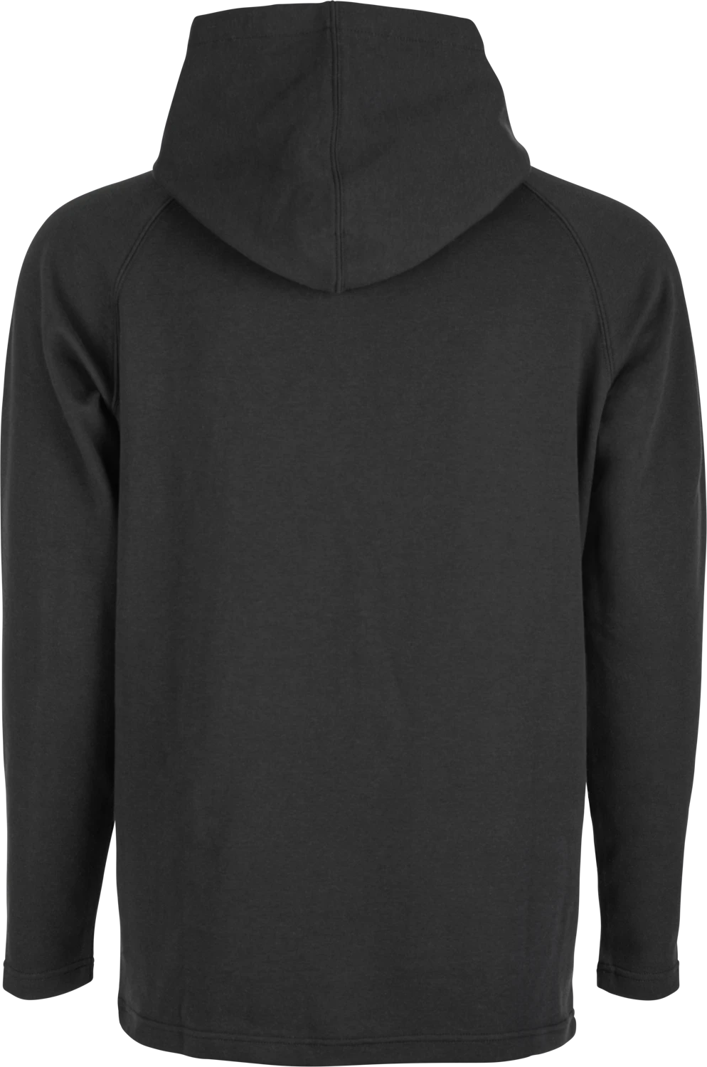 Fly Racing Weekender Pullover Hoodie (2023) in black, back view