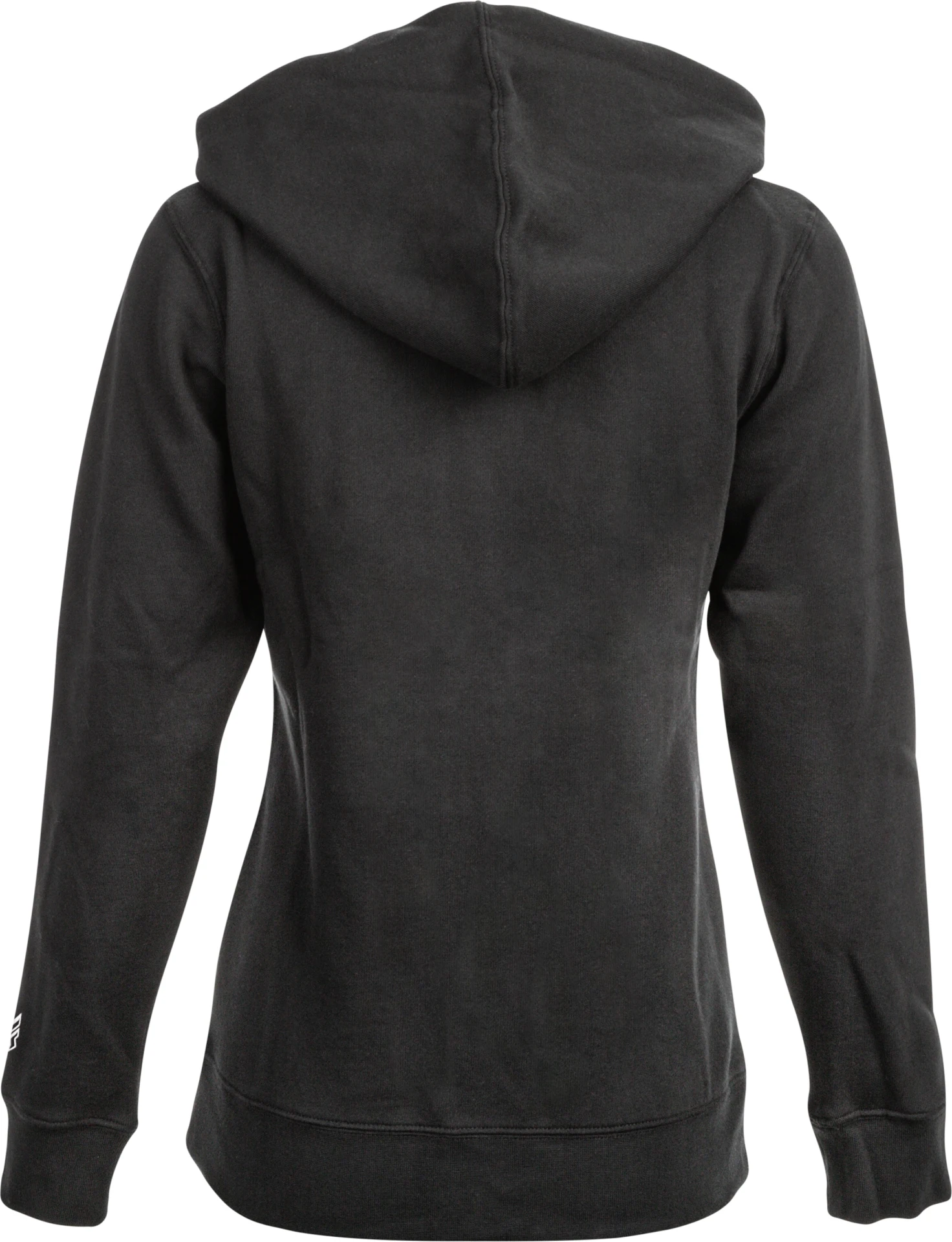 FLY Racing Women's Corporate Zip Up Hoodie in black, back view