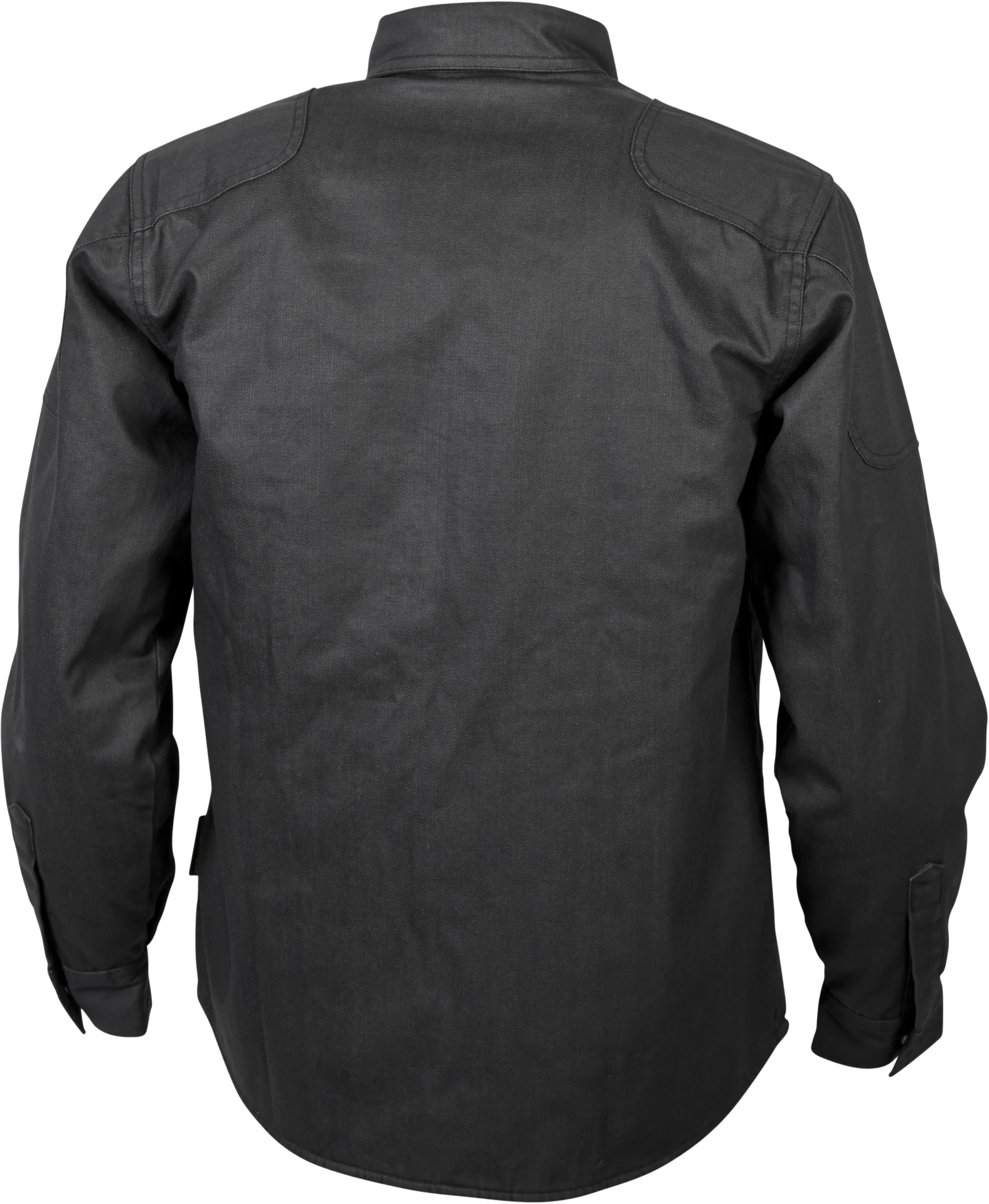 Scorpion EXO Covert Wax Riding Shirt in black, back view