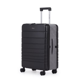 מזוודת טרולי 20 אינץ' SWISS VOYAGER XFOLD שחור
