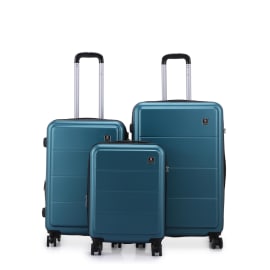 סט 3 מזוודות 20/24/28 SWISS VOYAGER Milano ירוק בקבוק
