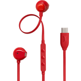 אוזניות IN EAR חוטיות JBL Tune T305C TYPE C אדום