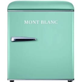 מקרר משרדי מיני בר 46 ליטר מון בלאן MONT BLANC MBR-90DF-PS פיסטוק רטרו