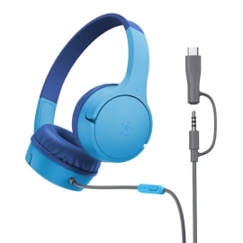 אוזניות ילדים Belkin Soundform Mini Wired - USB-C+3.5Mm כחול