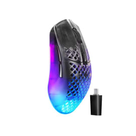 עכבר גיימינג אלחוטי סטילסיריס דגם AREOX GEN 2 שחור-שקוף