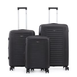 סט 3 מזוודות קשיחות 20/24/28 Swiss Voyager Spirit שחור