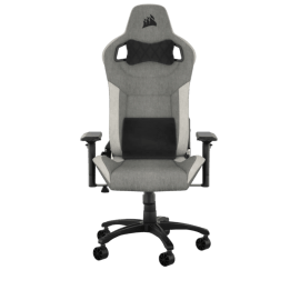 כיסא גיימינג בד Corsair T3 Rush Fabric White/Grey