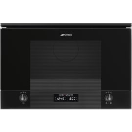 מיקרוגל בנוי משולב תנור 22 ליטר SMEG MP122B3 שחור