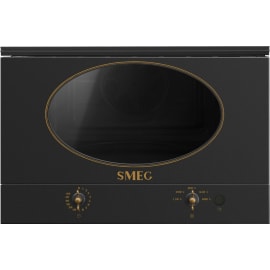 מיקרוגל בנוי משולב תנור 22 ליטר SMEG MP822AO שחור