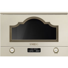 מיקרוגל בנוי משולב תנור 22 ליטר SMEG MP722PO שמנת