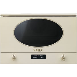 מיקרוגל בנוי משולב תנור 22 ליטר SMEG MP822PO שמנת